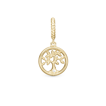 Diamond Tree of Life  - Charm 4 mm, från Christina Jewelry & Watches