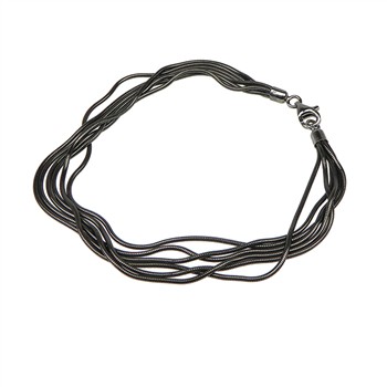 Armbånd & halskæde - 6 rk.Slange - Oxyderet 16cm, från San - Links of Joy