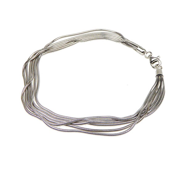 Armbånd & halskæde - 6 rk.Slange - Blank 19cm, från San - Links of Joy
