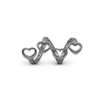 Family Hearts - Charm 6 mm, från Christina Jewelry & Watches
