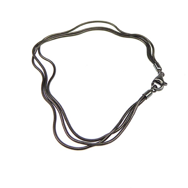 Armbånd & halskæde - 3 rk. Slange - Oxyderet 17cm, från San - Links of Joy