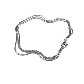 Armbånd & halskæde - 3 rk. Slange - Blank 16cm, från San - Links of Joy