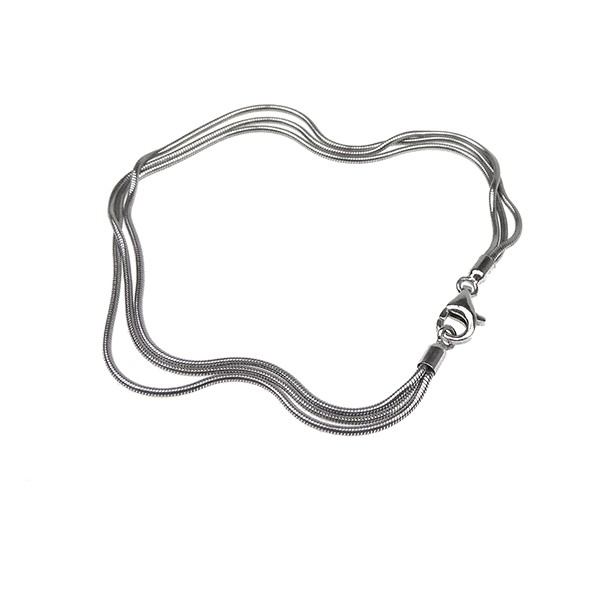 Armbånd & halskæde - 3 rk. Slange - Blank 18cm, från San - Links of Joy