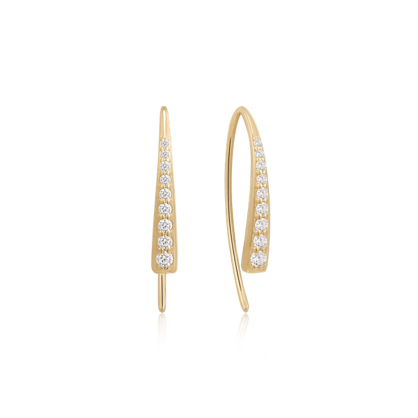 Guld ørehænger, från Støvring Design