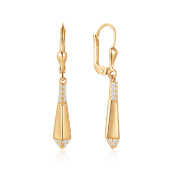 Guld ørehænger, från Støvring Design