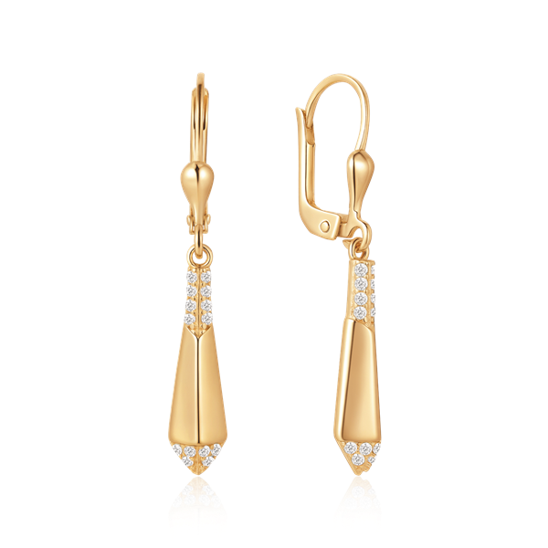 Guld ørehænger, från Støvring Design