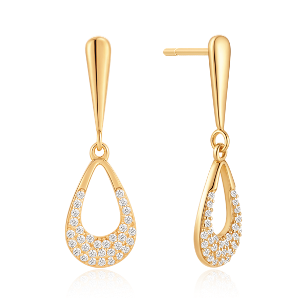 Guld ørehænger, från Støvring Design