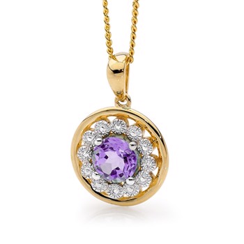 Pendant with gemset, from Bee
