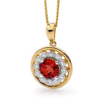 Pendant with gemset, from Bee