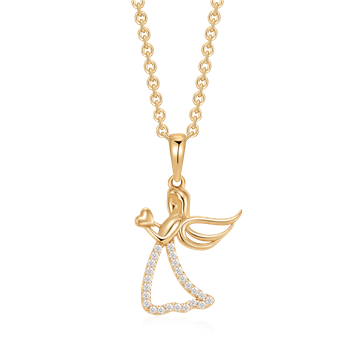 Guld halskæde, från Støvring Design