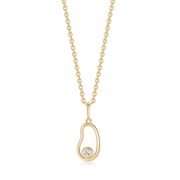 Guld halskæde, från Støvring Design