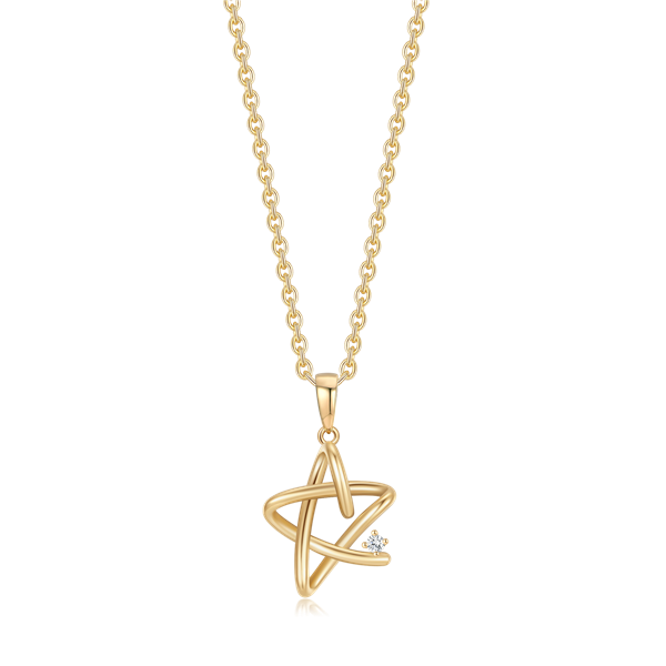 Guld halskæde, från Støvring Design