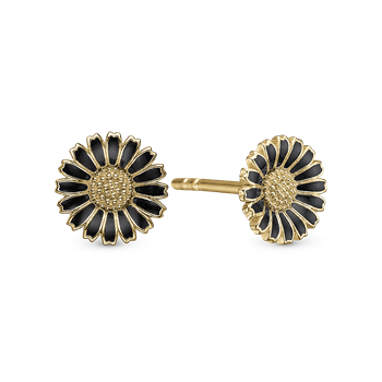 Marguerite black 8mm - Ørestikker , från Christina Jewelry & Watches
