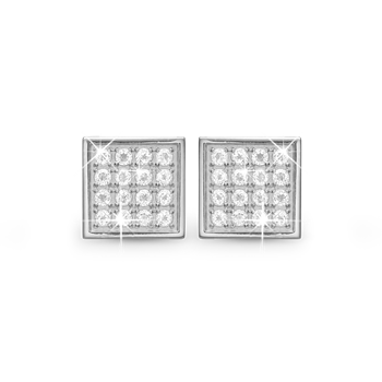 Square Balance Clips - Øreclips - Sølv, från Christina Jewelry & Watches