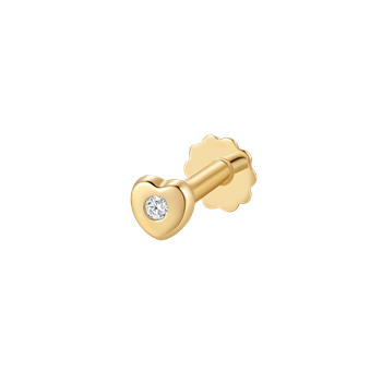 Guld labret piercing, från Støvring Design