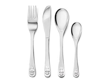 Børnebestik, 4-delt, Miffy, rustfrit stål, från Noa Kids