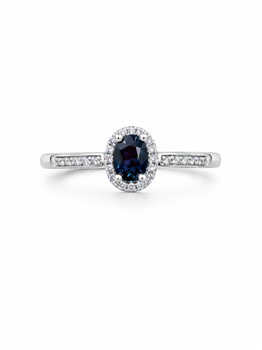 Ring 14 karat PETIT safir med 0,06 carat WSI, från L&G