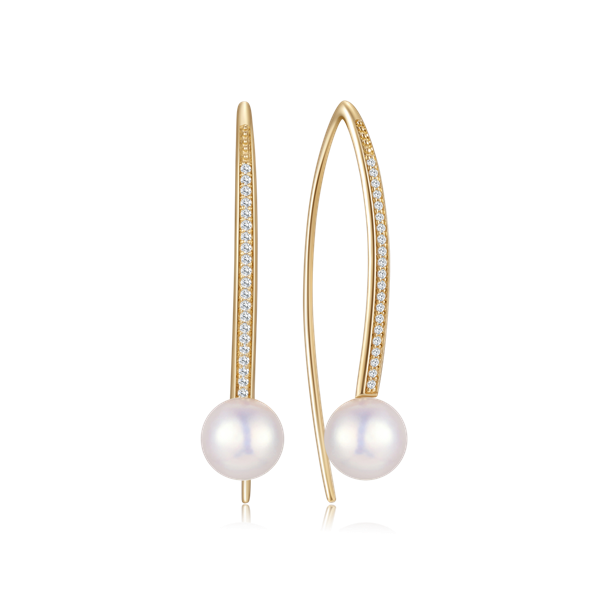 Guld ørehænger, från Støvring Design