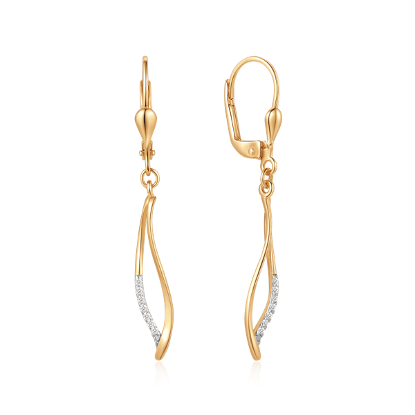 Guld ørehænger, från Støvring Design