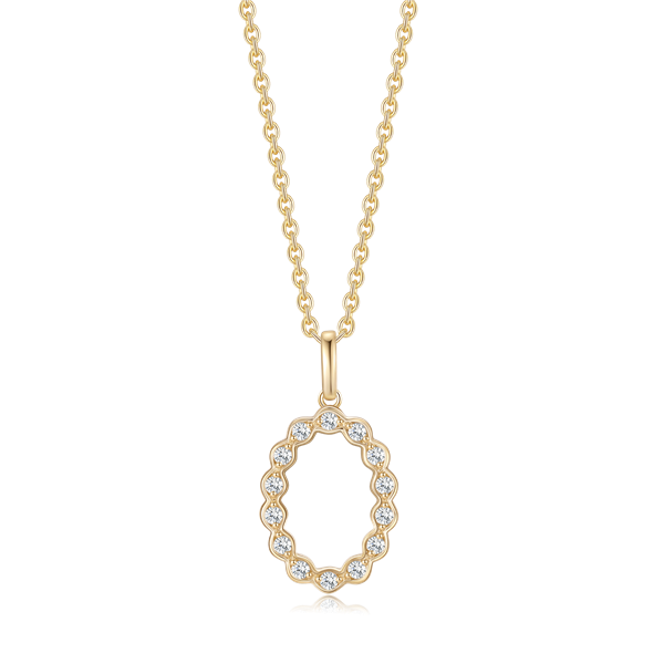 Guld halskæde, från Støvring Design