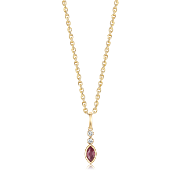 Guld halskæde, från Støvring Design