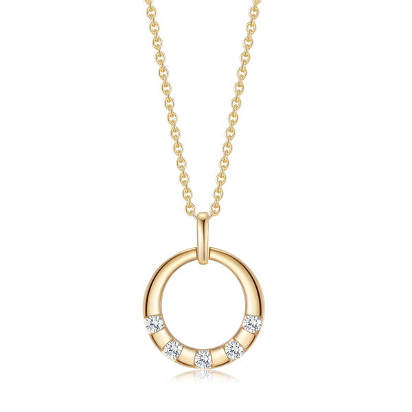 Guld halskæde, från Støvring Design