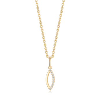 Guld halskæde, från Støvring Design