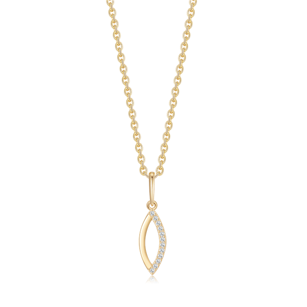 Guld halskæde, från Støvring Design