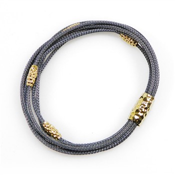 Armbånd & halskæde - Oxyderet/Forgyldt 17cm, från San - Links of Joy