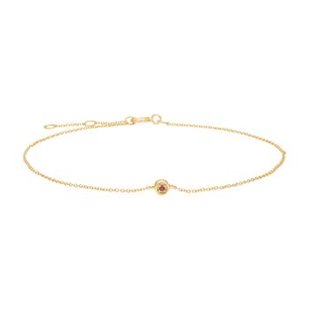 14kt. guldarmbånd m. 0,007ct rubin, från Siersbøl