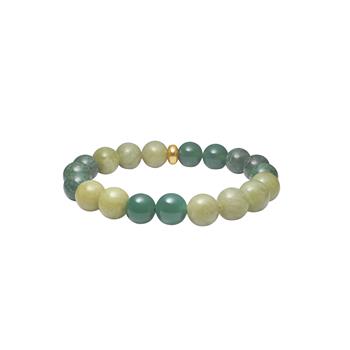 Grøn agat, jade  armbånd 10mm, från Heinzendorff