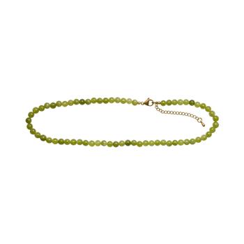 Grøn spong quartz 6mm - carabinlås 40+5cm, från Heinzendorff