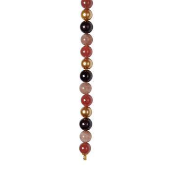 Sun stone, karneol, granat, MOP 12mm system-kæde, från Heinzendorff
