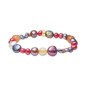 Apatit, Peridot, ametyst, amazonite, sol sten, fvkp. Hematit armbånd, från Heinzendorff