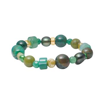 Agate, quartz, jasper, fvkp. armbånd, från Heinzendorff