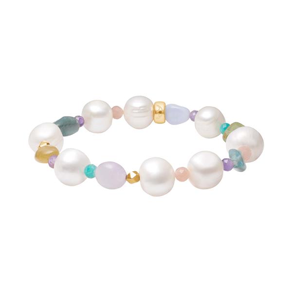 Citrin, quartz, jasper, aventurin, fvkp. armbånd, från Heinzendorff