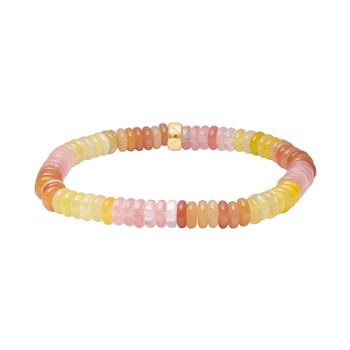 Agat, cherry quartz, aventurin armbånd, från Heinzendorff