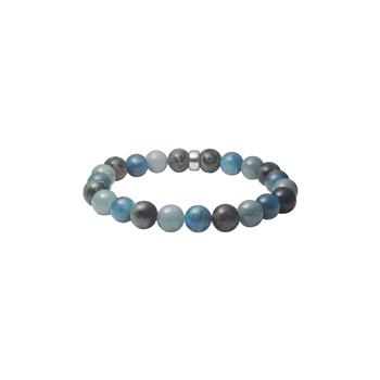 Apatit, Nephrite, jaspis armbånd 8mm, från Heinzendorff