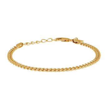 Forgyldt sølv armbånd PANZER52 3mm, från Nordahl