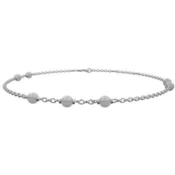 Rhd. sølv armbånd SWEETS52  grey moon stone 7, från Nordahl