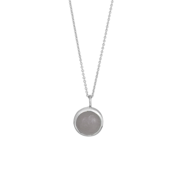 Rhd. sølv vedhæng SWEETS52  grey moon stone 11mm, från Nordahl