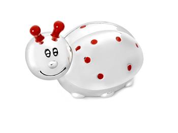 Tand-/hårlokæske Lady Bird, sølvfarvet, från Noa Kids