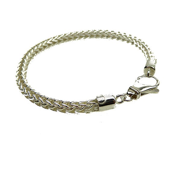Ø 5,3mm Rævekæde I Blank Sterlingsølv Armbånd & Halskæde 20cm, från San - Links of Joy