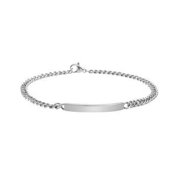 SON armbånd stål med plade 19cm, från Son of Noa