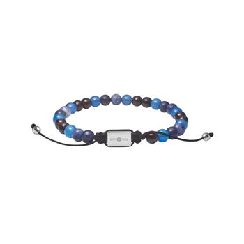 SON armbånd blå agat, sodalit 6mm, 19cm - 25cm, från Son of Noa