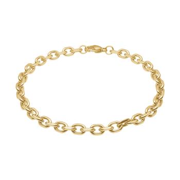 SON armband stål anker facet, IP guld 19-23cm, från Son of Noa