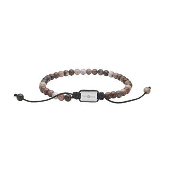SON armbånd forstenet træ og stål 4mm, 19-25cm, från Son of Noa