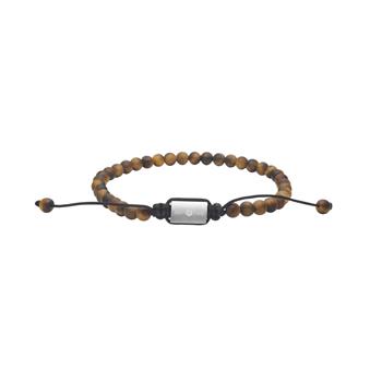 SON armbånd mat gul tigerøje 4mm, 19cm - 25cm, från Son of Noa