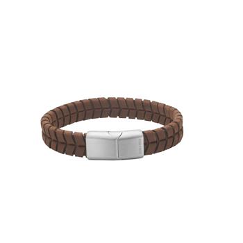 SON armbånd brun kalveskind 12mm - 19cm, från Son of Noa