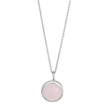 Rhd. sølv vedhæng SWEETS52 rosa quartz 11mm , från Nordahl